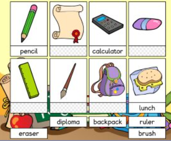 Back to School Word Match